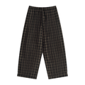 Grunge Plaid Trousers - Front