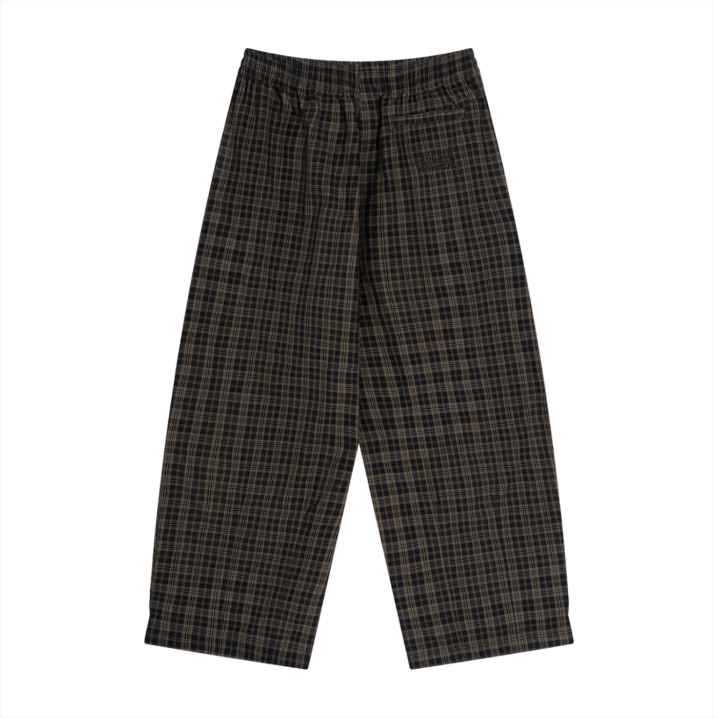 Grunge Plaid Trousers - Back