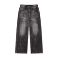 BRWH Distressed Wide-Leg Denim - Back View