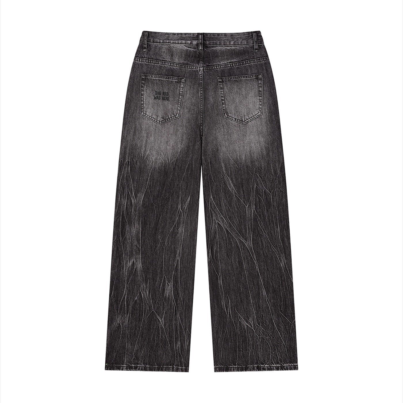 BRWH Distressed Wide-Leg Denim - Front View
